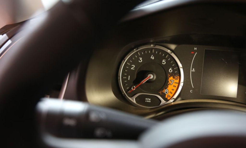 The Jeep Renegade has a paint splatter on the redline; similar to the one left on the interior design vice president’s goggles after a staff paintball battle.