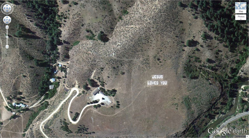 esus Loves You 43.645074, -115.993081 Boise National Forest, Boise, Idaho, USA